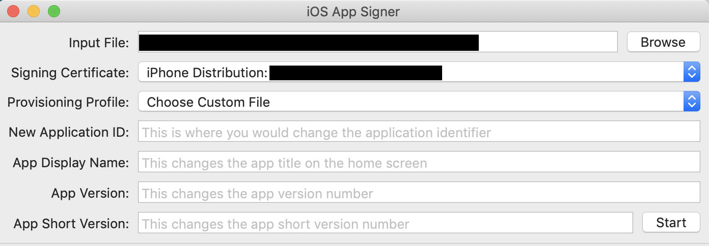 Signing iOS (.ipa) App – Mac / Linux (CentOS)